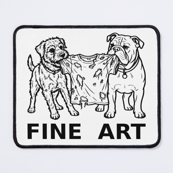 Item preview, Fine Art Funny Dogs Chewing Shirt Distressed Fashion Parody designed and sold by The Bold Line Studio.