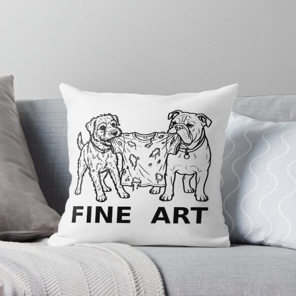 Item preview, Fine Art Funny Dogs Chewing Shirt Distressed Fashion Parody designed and sold by The Bold Line Studio.