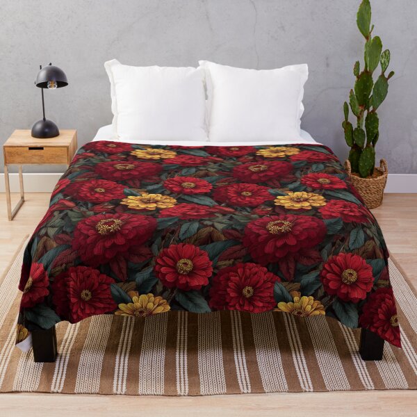 Item preview, Flourishing Zinnia Floral - Botanical Garden Pattern - Gifts For Boyfriend designed and sold by RoyalStarsPatts.