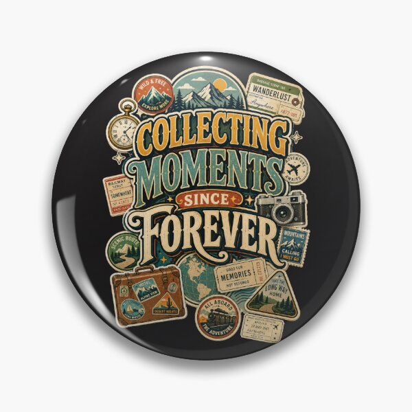 Item preview, Collecting Moments Since Forever – Vintage Wanderlust Travel Adventure designed and sold by Golden Era Studio.