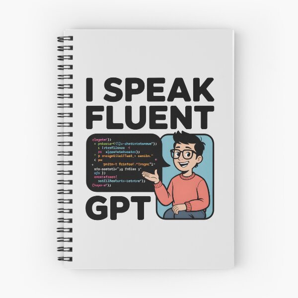 Item preview, I Speak Fluent GPT – Funny AI Programmer Humor Design designed and sold by Jollys-ArtShop.