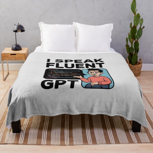 Item preview, I Speak Fluent GPT – Funny AI Programmer Humor Design designed and sold by Jollys-ArtShop.