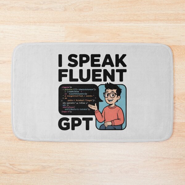Item preview, I Speak Fluent GPT – Funny AI Programmer Humor Design designed and sold by Jollys-ArtShop.