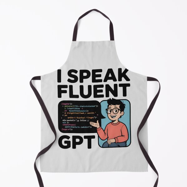 Item preview, I Speak Fluent GPT – Funny AI Programmer Humor Design designed and sold by Jollys-ArtShop.
