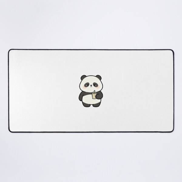 Item preview, Grumpy Chubby Panda With Boba Tea designed and sold by a575642903.