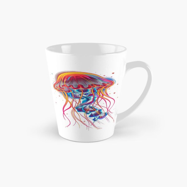 Item preview, The Luminous Dancer of the Cosmic Abyss, Neon Rainbow Medusa - Psychedelic Art with Multicolored Luminous Tentacles designed and sold by RAYBIL.