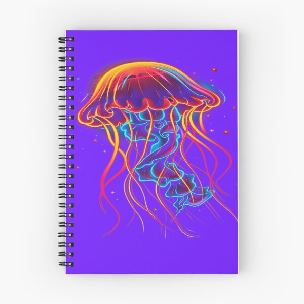 Item preview, The Luminous Dancer of the Cosmic Abyss, Neon Rainbow Medusa - Psychedelic Art with Multicolored Luminous Tentacles designed and sold by RAYBIL.