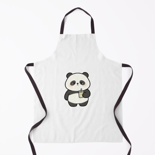 Item preview, Grumpy Chubby Panda With Boba Tea designed and sold by a575642903.