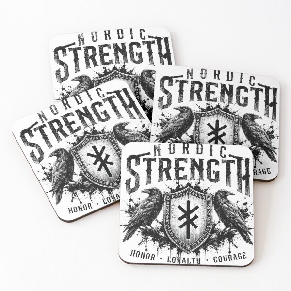 Item preview, Nordic Strength – Ravens & Shield | Viking Warrior designed and sold by Bizon2910.