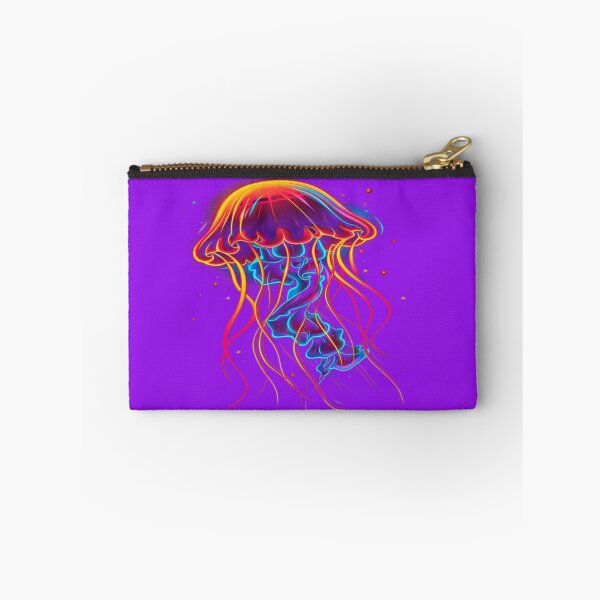 Item preview, The Luminous Dancer of the Cosmic Abyss, Neon Rainbow Medusa - Psychedelic Art with Multicolored Luminous Tentacles designed and sold by RAYBIL.