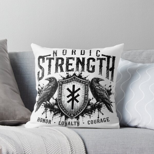 Item preview, Nordic Strength – Ravens & Shield | Viking Warrior designed and sold by Bizon2910.