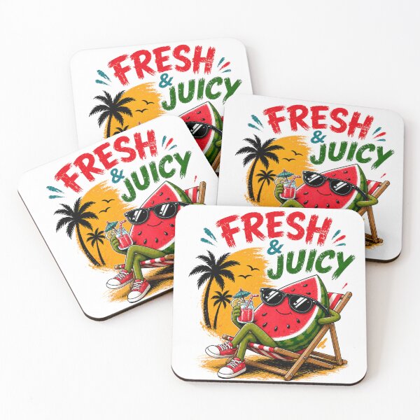 Item preview, Fresh & Juicy Watermelon | Funny Summer Fruit Cartoon with Sunglasses designed and sold by LittleGinnyArt.