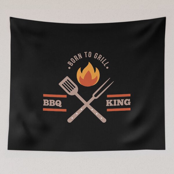 Item preview, BBQ KING Dad Born to Grill Barbecue Cute Grill Grilling Gift designed and sold by Bronby.