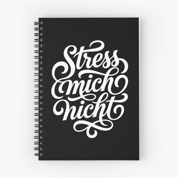 Item preview, Stress mich nicht German Script Saying designed and sold by AntiqueImages.