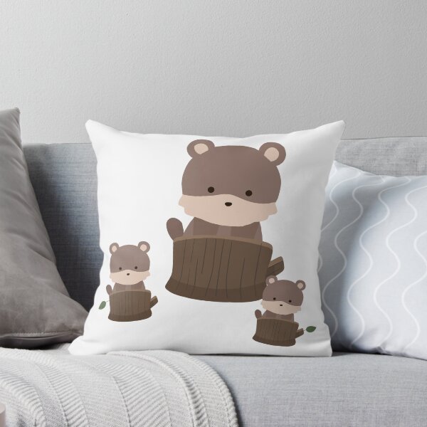 Item preview, Cute Hand Drawn Woodland Animal Stump designed and sold by Porpor Artwork.