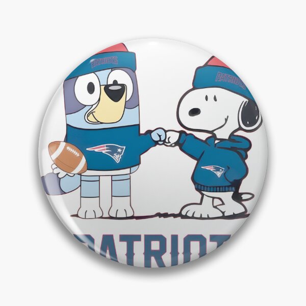 Item preview, Bluey Snoopy Patriots Fist Bump Fan Art designed and sold by SunflowerAmArt.