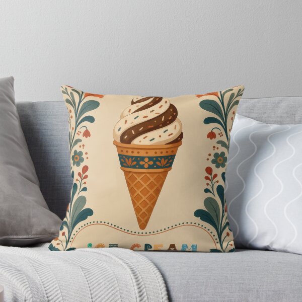 Item preview, Copy of Wall Art - Postcard - Folk‑Art Ice Cream Charm designed and sold by ForeverPrintsOK.
