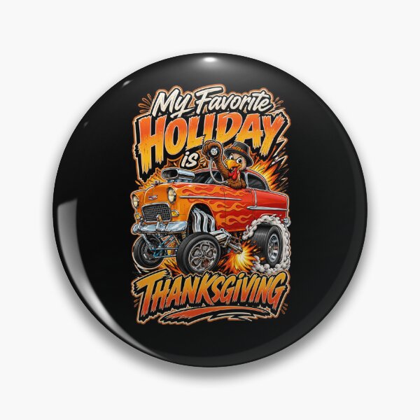 Item preview, My Favorite Holiday Is Thanksgiving - 1955 Chevy Hot Rod designed and sold by Wilcox PhotoArt.