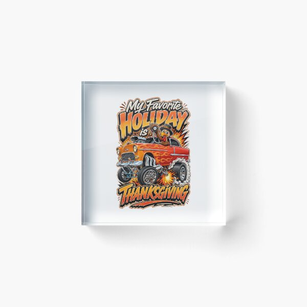Item preview, My Favorite Holiday Is Thanksgiving - 1955 Chevy Hot Rod designed and sold by Wilcox PhotoArt.