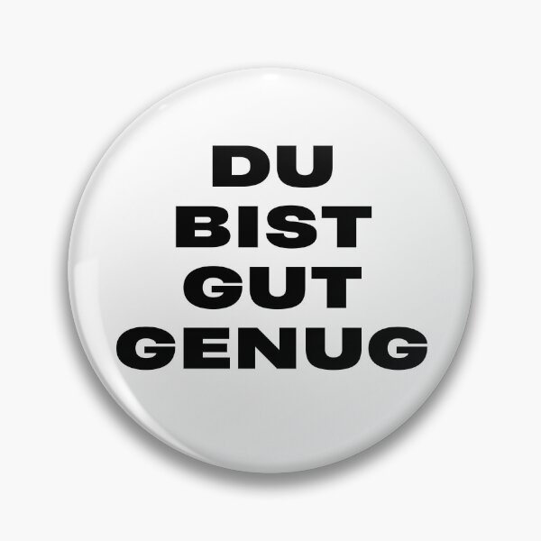 Item preview, You Are Good Enough German Song Quote Typography designed and sold by eMKa82.