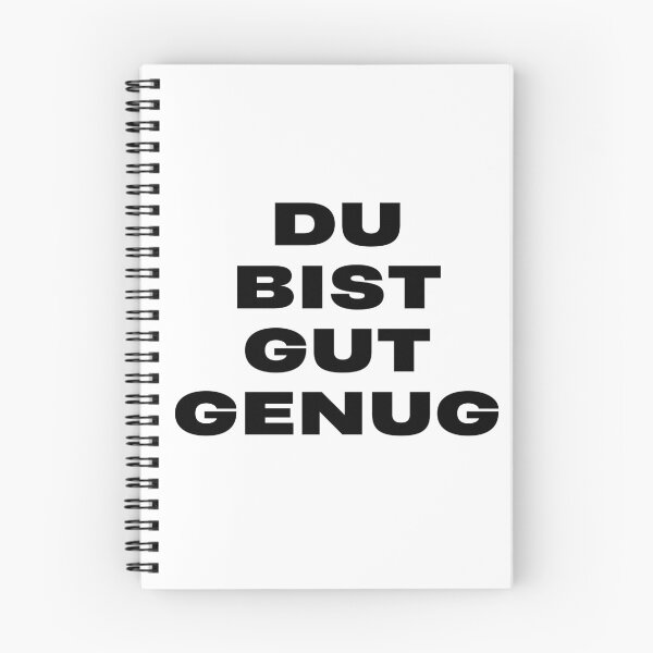 Item preview, You Are Good Enough German Song Quote Typography designed and sold by eMKa82.