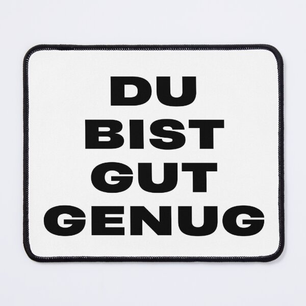 Item preview, You Are Good Enough German Song Quote Typography designed and sold by eMKa82.