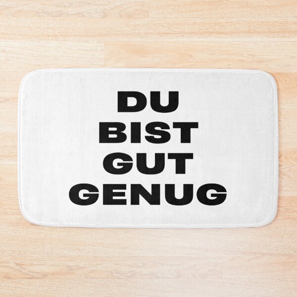 Item preview, You Are Good Enough German Song Quote Typography designed and sold by eMKa82.