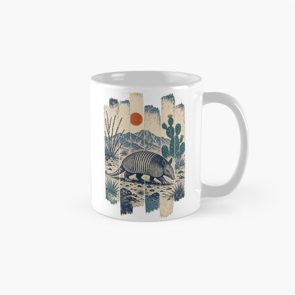 Item preview, Armadillo in the Desert Scrub Wild Animal Wildlife Art designed and sold by VisualArtsOasis.