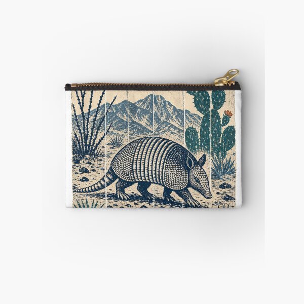 Item preview, Armadillo in the Desert Scrub Wild Animal Wildlife Art designed and sold by VisualArtsOasis.