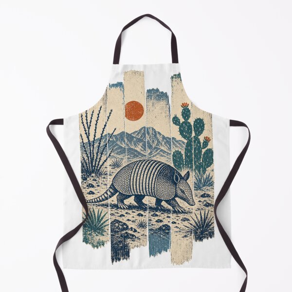 Item preview, Armadillo in the Desert Scrub Wild Animal Wildlife Art designed and sold by VisualArtsOasis.