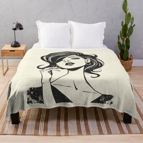 Item preview, Retro Glamour Gothic Woman Portrait Art designed and sold by ERODED SELF.