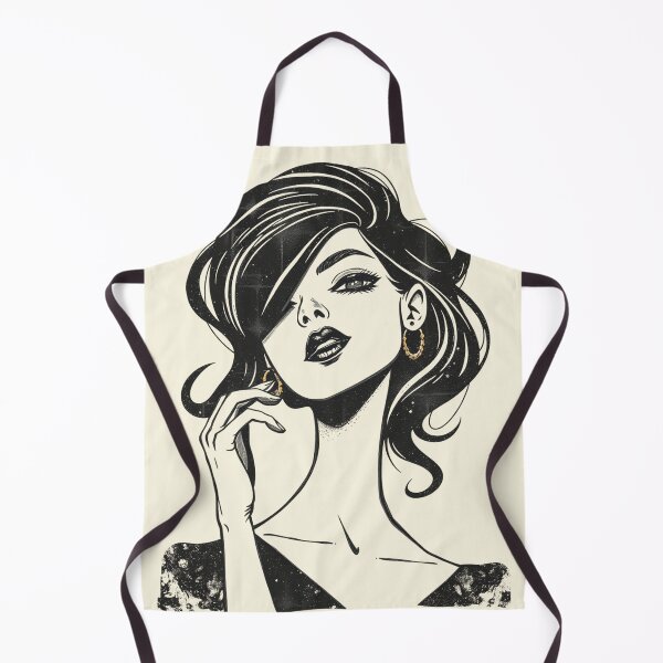 Item preview, Retro Glamour Gothic Woman Portrait Art designed and sold by ERODED SELF.