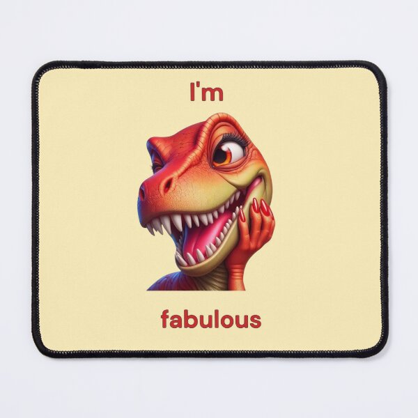 Item preview, Fabulous T-Rex Diva - Sassy Dinosaur Art designed and sold by jo-e-basta.