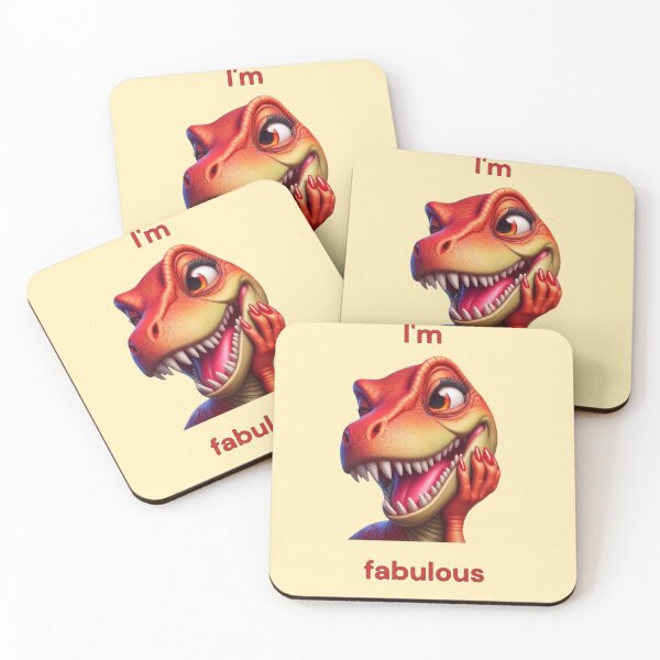 Item preview, Fabulous T-Rex Diva - Sassy Dinosaur Art designed and sold by jo-e-basta.