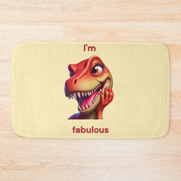 Item preview, Fabulous T-Rex Diva - Sassy Dinosaur Art designed and sold by jo-e-basta.