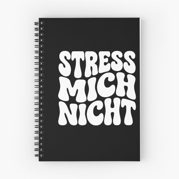 Item preview, Stress Mich Nicht German Retro Groovy Saying designed and sold by AntiqueImages.