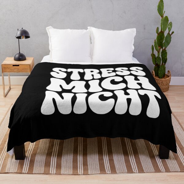Item preview, Stress Mich Nicht German Retro Groovy Saying designed and sold by AntiqueImages.