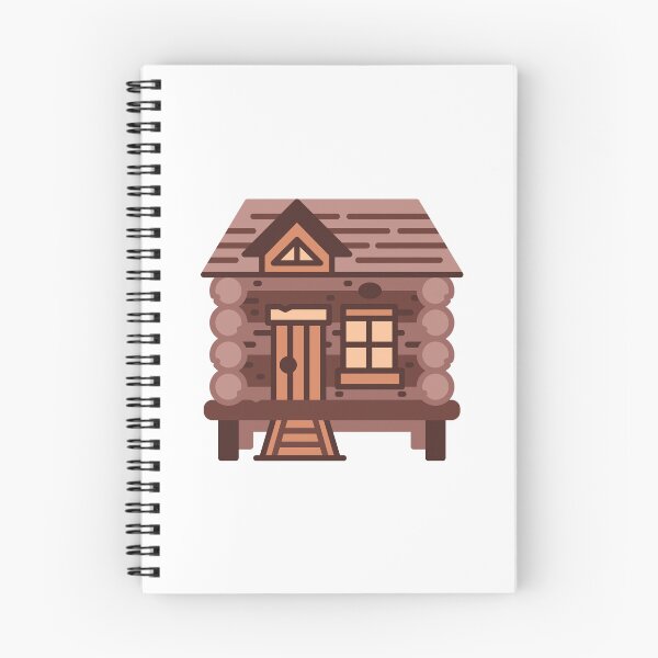 Item preview, Rustic Wood Cabin - Log Home Sticker for Mountain Properties designed and sold by Tr Creative Design.