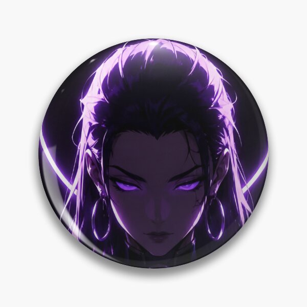 Item preview, Purple Neon Anime Priestess – Dark Spiritual Cyberpunk Aesthetic designed and sold by Dyan4.