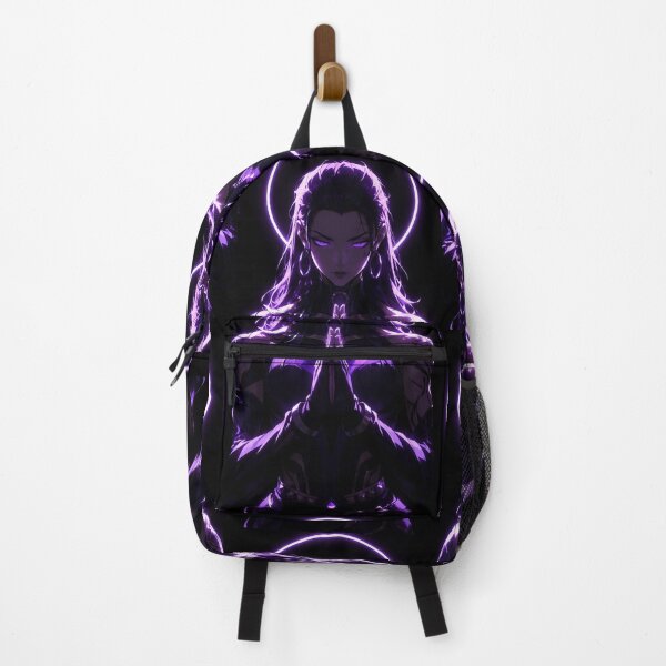Item preview, Purple Neon Anime Priestess – Dark Spiritual Cyberpunk Aesthetic designed and sold by Dyan4.