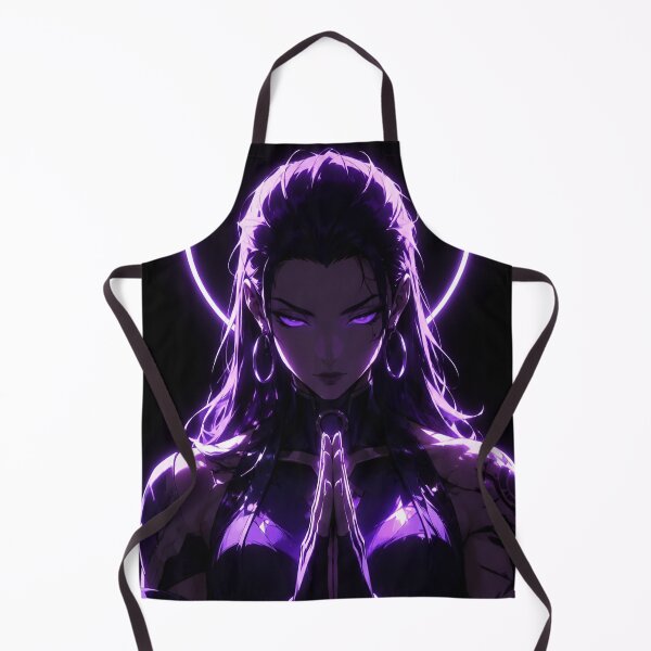 Item preview, Purple Neon Anime Priestess – Dark Spiritual Cyberpunk Aesthetic designed and sold by Dyan4.
