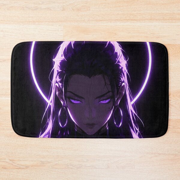 Item preview, Purple Neon Anime Priestess – Dark Spiritual Cyberpunk Aesthetic designed and sold by Dyan4.