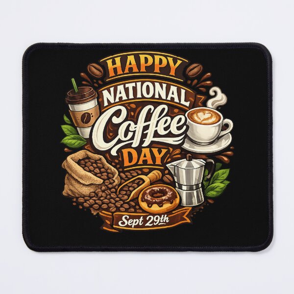 Item preview, National Coffee Day designed and sold by Fine Art California.