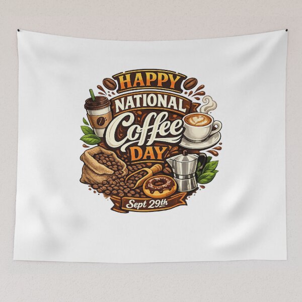 Item preview, National Coffee Day designed and sold by Fine Art California.