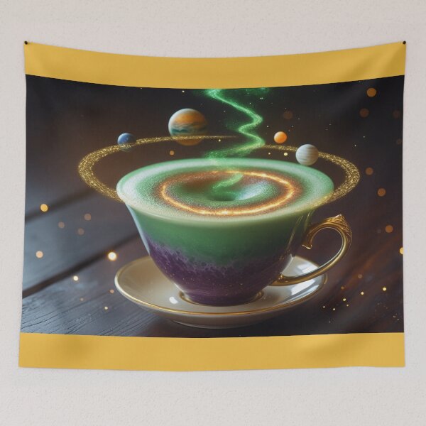 Item preview, Magical Galaxy Tea Cup – Enchanted Cosmic Fantasy Drink Art. designed and sold by fbtrisha.