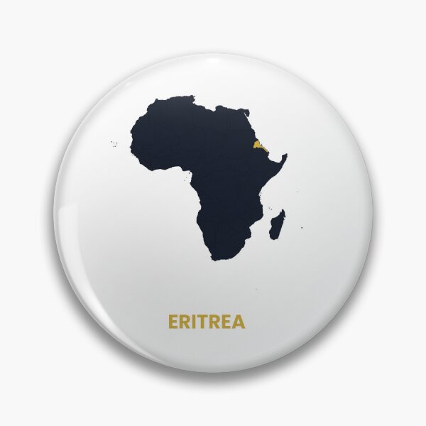 Item preview, Eritrea Highlighted on Africa Map Print designed and sold by Whoopau.
