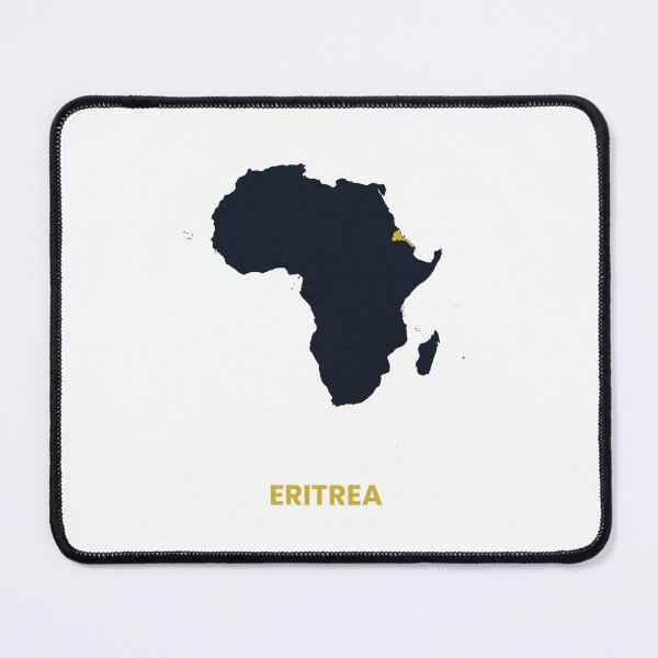Item preview, Eritrea Highlighted on Africa Map Print designed and sold by Whoopau.