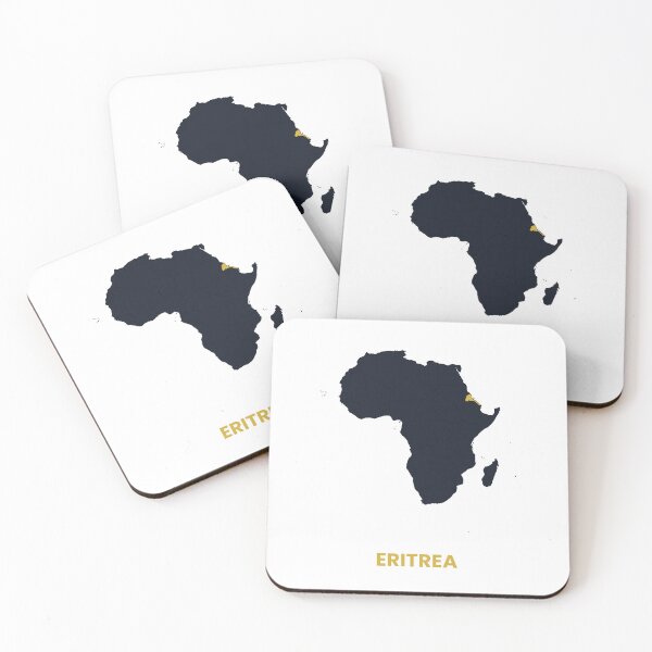 Item preview, Eritrea Highlighted on Africa Map Print designed and sold by Whoopau.