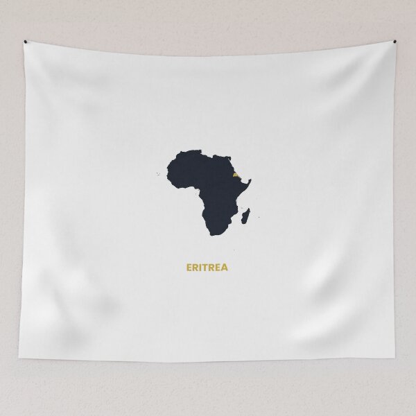 Item preview, Eritrea Highlighted on Africa Map Print designed and sold by Whoopau.