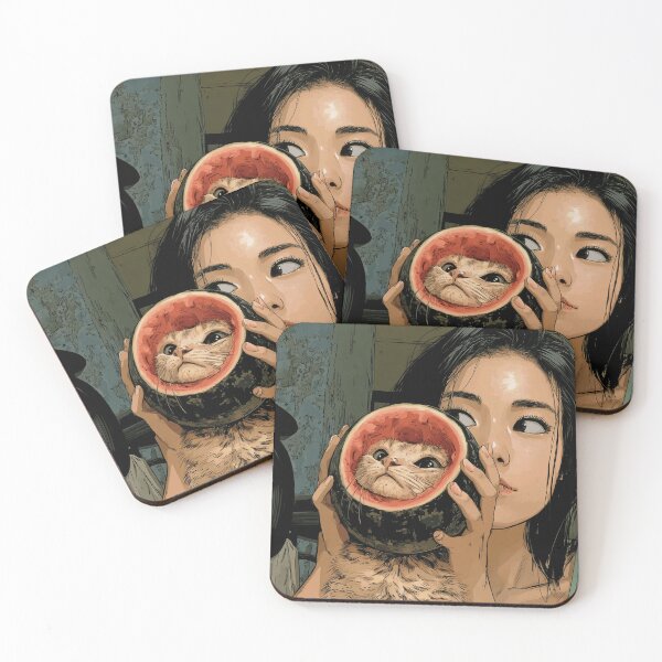 Item preview, Cat love watermelon designed and sold by ArtifactsLab.
